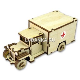 Сборная деревянная модель «Советский грузовик ЗИС-5М»